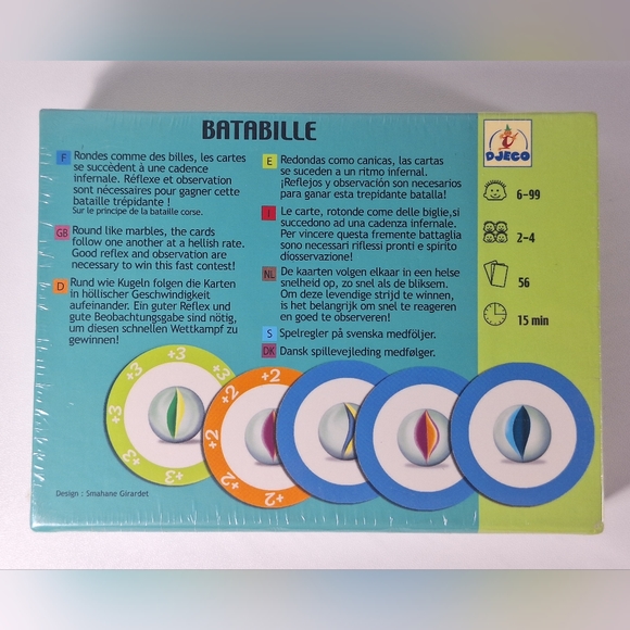 Batabille Jeu de bataille et de rapidite DJECO NEW - Picture 4 of 15